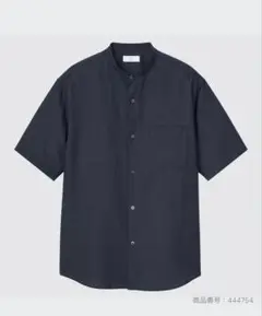 リネンコットンスタンドカラーシャツ　ユニクロ