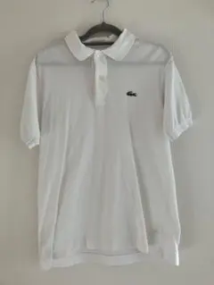 Lacoste ホワイト ポロシャツ　l1212 日本製　3