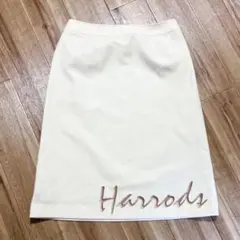Harrods ウール カシミヤ混 スカート