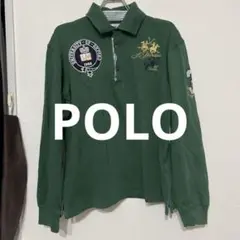 POLO LA MARTINAグリーン 長袖 ポロシャツ 大学刺繍