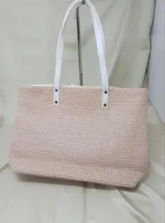 編み込みかごバッグ