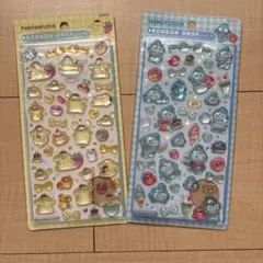 ボンボンドロップ シール 2枚セット ポムポムプリンと ハンギョドン