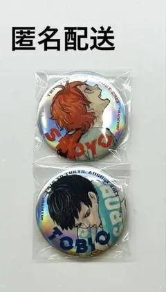 【匿名配送】ハイキュー ジャンプGIGA 全サ 缶バッジ 日向 影山