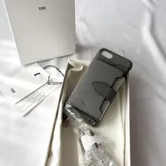 未使用 tov iPhone SE スマホカバー スマホショルダー グレー