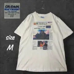 【希少】 97s GILDAN 新聞社 ヴィンテージ Tシャツ (M)