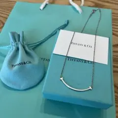 Tiffany Tスマイル ネックレス シルバー
