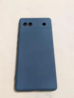 Google pixel 6a ブルー シリコン製 スマホケース