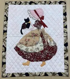 ハンドメイド　キルティング　サンボンネット・スー