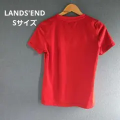 赤い 半袖 Tシャツ 【S】古着 無地 レッド レディース ポリエステル
