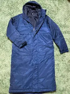 hummel フード付き ネイビー ベンチコート