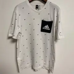 adidas アディダス ポケット付き Tシャツ ホワイト L