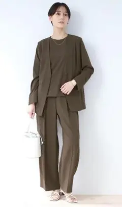 381t*未使用品 15&19号 インディヴィ ジャケット＆パンツ セットアップ