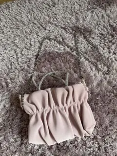 フリルデザイン ピンクパーティーバッグ ショルダーバッグ