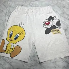 Looney Tunes/ルーニーテューンズ ハーフパンツ ホワイトグレー LL