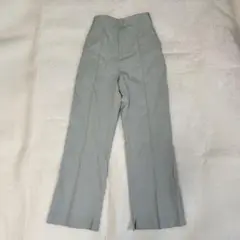《ナイスクラップ》ハイウエストパンツ【M】グレー　ウエストゴム　きれいめ