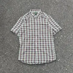 00s OLD UNIQLO BDシャツ チェック 緑 Y2K 古着