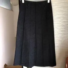 ロングスカート　柔らか　 暖かみ 厚手　M グレー　Aライン