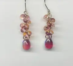 ハンドメイド ピアス/イヤリング/樹脂ピアス/ノンホールピアス