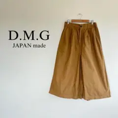 D.M.G ドミンゴ　コットン100% ガウチョパンツ　ワイドタックパンツ