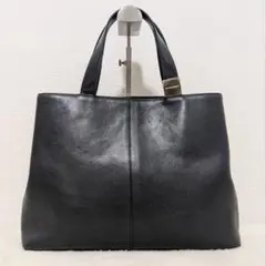✨BURBERRY✨ハンドバッグ ノバチェック ロゴ 金具 ブラック レザー