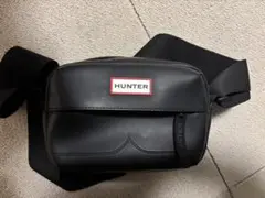 HUNTER ブラック ショルダーバッグ