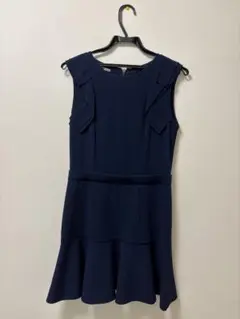 miumiuネイビーフレアスカートワンピース