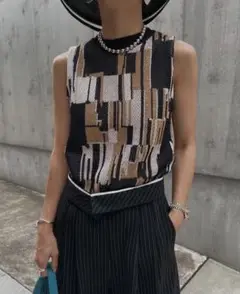 【美品】AMERI ノースリーブ サマーニット