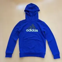 adidas 青 パーカー 140