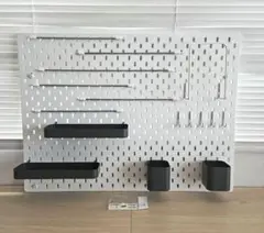 IKEA イケア SKADIS スコーディス 有孔ボード ホワイト 収納