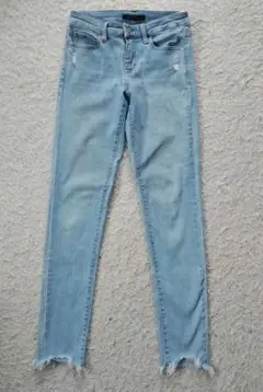 SIZE:24(61㎝) アイスブルー ウルトラストレッチスキニージーンズ