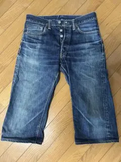 RJB D105 ストレートデニム　30インチ　ハーフパンツ仕様