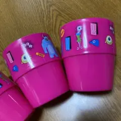 【新品未使用】モンスターズインク　プラスチックカップ３個セット