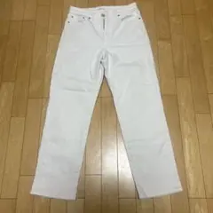 UNIQLO JEANS ホワイト ストレートパンツ