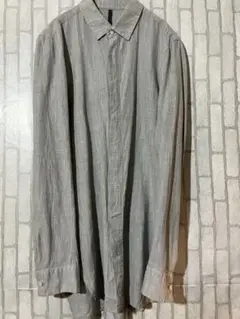 KAZUYUKI KUMAGAI Ry/Co/Li強撚シャンブレー ロングシャツ