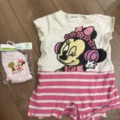 BABYDOLLミニーロンパース60~70「ミトン未使用品」