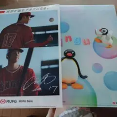 大谷翔平・ピングー クリアファイルセット
