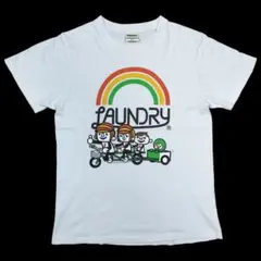 Laundryランドリー レインボーTシャツ ホワイトSサイズ