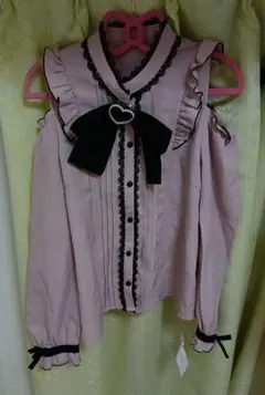 夢展望 DearmyLove オフショルブラウス ピンク