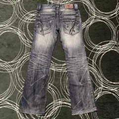 Lagust 00s emo damage denim pants