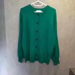 ＊GLOBAL WORK トリプルイージーカーディガン グリーン M＊