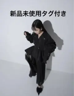 新品未使用タグ付き melt the lady ストラップワイドレッグパンツ