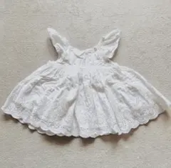 babyGap 刺繍入りホワイトワンピース 90cm