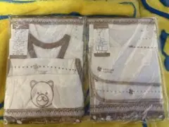 オーガニックコットン ベビー肌着50～60cm肌着、ハンカチ、スタイ、セット