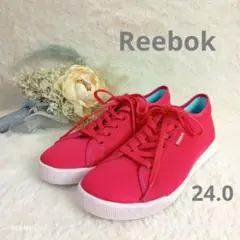 Reebok ピンク 超軽量スニーカー 24.0 美品