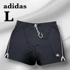 adidas ショートパンツ【L】黒 ブラック　スポーツ　ボトムス　テニス