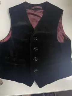 ベルベット タキシードベスト　100cm