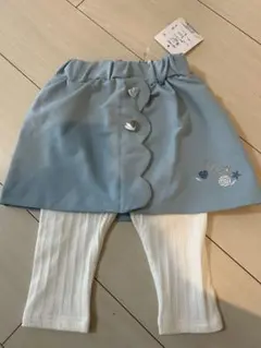 水色スカートとレギンスセット 90cm
