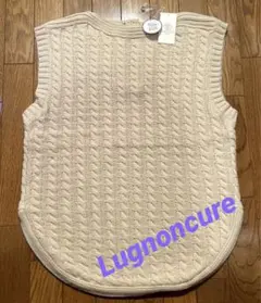 Lugnoncure ルノンキュール ケーブル編みベスト