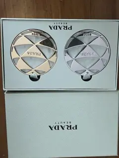 PRADA チャームセット 2個 ゴールド シルバー