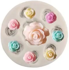 【1点限り】ハンドメイド資材　レジン 樹脂粘土　シリコンモールド《3Dローズ》